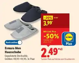 Lidl Esmara Men Hausschuhe Angebot