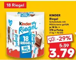 Kaufland KINDER Riegel Angebot