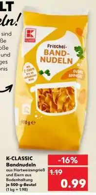Kaufland K-CLASSIC Bandnudeln Angebot