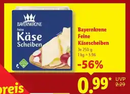 Lidl Bayerkrone Feine Käsescheiben Angebot