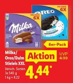 Lidl Milka/Oreo/Daim Stieleis XXL Angebot