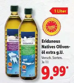 Lidl Eridanous Natives Olivenöl extra g.U Angebot