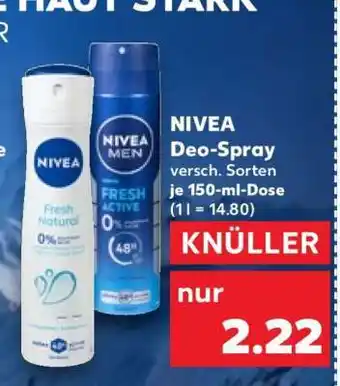 Kaufland Nivea Deo Spray Angebot