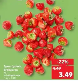 Kaufland Span./griech. Erdbeeren Angebot