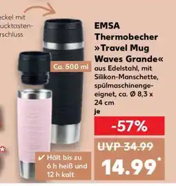Kaufland EMSA Thermobecher Travel Mug Waves Grande Angebot