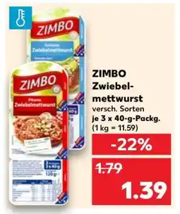 Kaufland Zimbo Zwiebelmettwurst Angebot