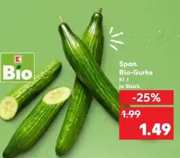 Kaufland Span. Bio-Gurke Angebot