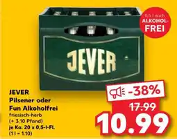Kaufland JEVER Pilsener oder Fun Alkoholfrei Angebot