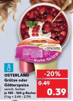 Kaufland OSTERLAND Grütze oder Götterspeise Angebot