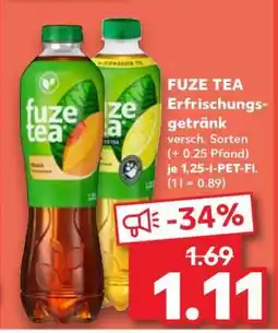 Kaufland FUZE TEA Erfrischungsgetränk Angebot