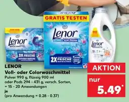 Kaufland LENOR Voll- oder Colorwaschmittel Angebot