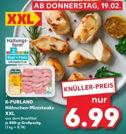 Kaufland K-PURLAND Hähnchen-Ministeaks XXL Angebot