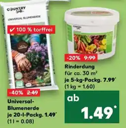 Kaufland Universal- Blumenerde Angebot