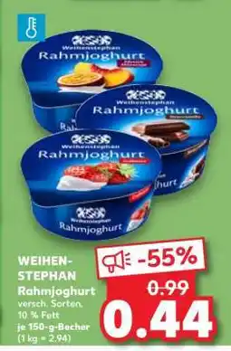 Kaufland WEIHEN- STEPHAN Rahmjoghurt Angebot