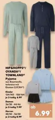 Kaufland HIP&HOPPS /OYANDA /TOWNLAND Pyjama Angebot