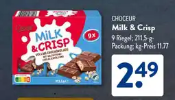 Aldi Süd CHOCEUR Milk & Crisp Angebot