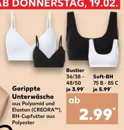 Kaufland Gerippte Unterwäsche Angebot