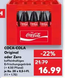 Kaufland Coca-Cola Original oder Zero Angebot