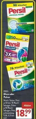 Aldi Süd PERSIL Discs oder Pulver Angebot