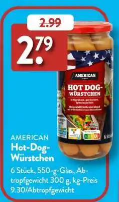 Aldi Süd AMERICAN Hot-Dog-Würstchen Angebot
