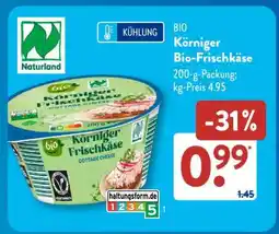 Aldi Süd Körniger Bio-Frischkäse Angebot