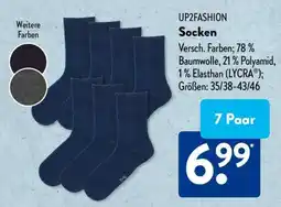 Aldi Süd UP2FASHION Socken Angebot