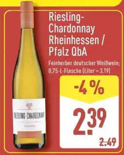 Aldi Nord Riesling-Chardonnay Rheinhessen/Pfalz QbA Angebot