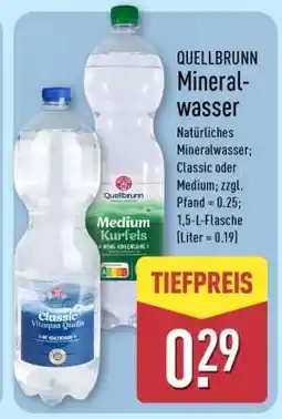 Aldi Nord QUELLBRUNN Mineralwasser Angebot
