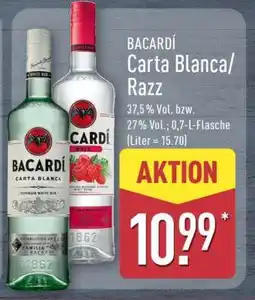 Aldi Nord BACARDÍ Carta Blanca/Razz Angebot