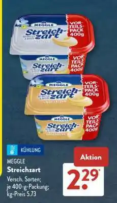 Aldi Süd MEGGLE Streichzart Angebot