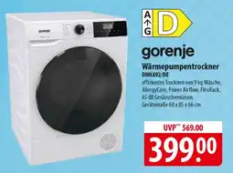 Famila Nord Ost gorenje Wärmepumpentrockner DHNA92/DE Angebot