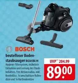 Famila Nord Ost BOSCH beutelloser Boden- staubsauger BGS05BL1H Angebot