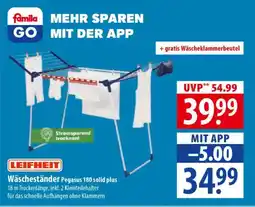 Famila Nord Ost LEIFHEIT Wäscheständer Pegasus 180 solid plus Angebot