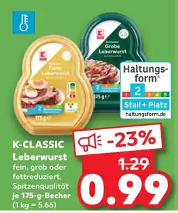 Kaufland K-classic leberwurst Angebot