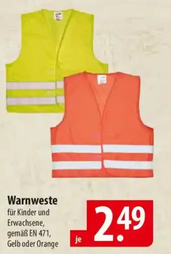 Famila Nord Ost Warnweste Angebot