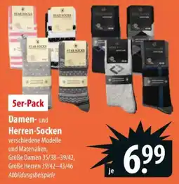 Famila Nord Ost Damen- und Herren-Socken 5er-Pack Angebot