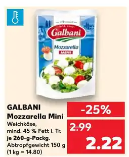 Kaufland Galbani mozzarella mini Angebot