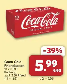 Famila Nord West Coca Cola Friendspack Angebot