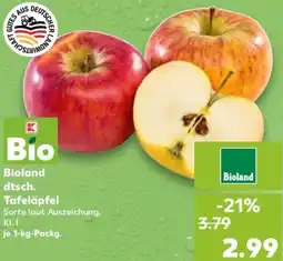 Kaufland Bioland dtsch. Tafeläpfel Angebot