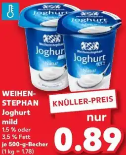 Kaufland WEIHENSTEPHAN Joghurt mild Angebot