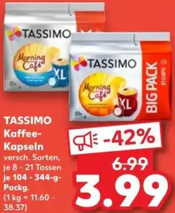 Kaufland TASSIMO Kaffee Kapseln Angebot