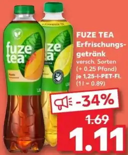 Kaufland FUZE TEA Erfrischungsgetränk Angebot