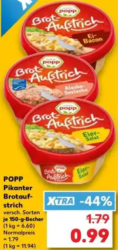 Kaufland POPP Pikanter Brotaufstrich Angebot