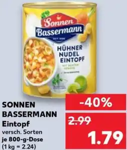 Kaufland SONNEN BASSERMANN Eintopf Angebot