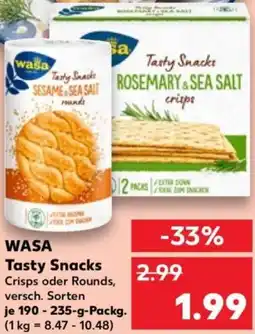 Kaufland WASA Tasty Snacks Angebot