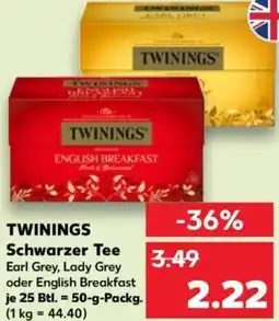 Kaufland TWININGS Schwarzer Tee Angebot