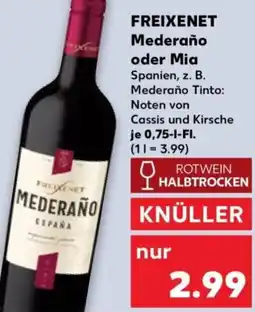 Kaufland FREIXENET Mederaño oder Mia Angebot