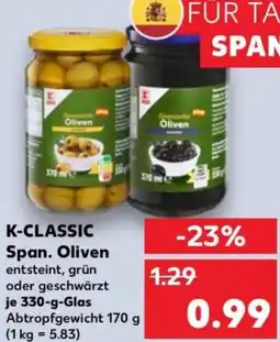 Kaufland K-CLASSIC Span. Oliven Angebot