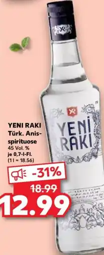 Kaufland YENI RAKI Türk. Anisspirituose Angebot