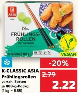 Kaufland K-CLASSIC ASIA Frühlingsrollen Angebot